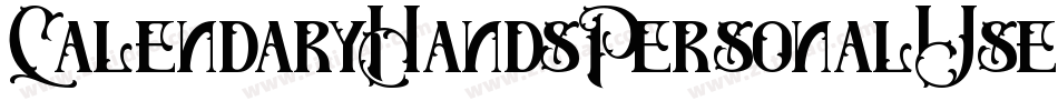 CalendaryHandsPersonalUseDemo-8zaZ字体转换