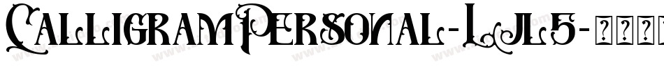 CalligramPersonal-Ljl5字体转换