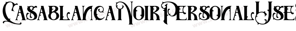 CasablancaNoirPersonalUseRegular-KR87字体转换