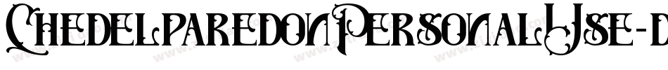 ChedelparedonPersonalUse-dGwg字体转换