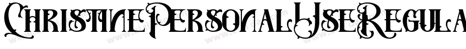 ChristinePersonalUseRegular-8MaBM字体转换