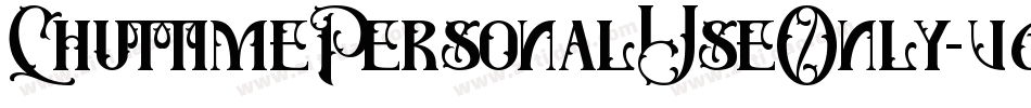 ChuttimePersonalUseOnly-v63E字体转换