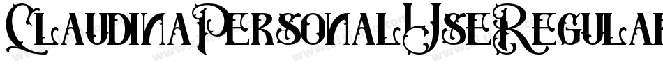 ClaudinaPersonalUseRegular-4pA4字体转换