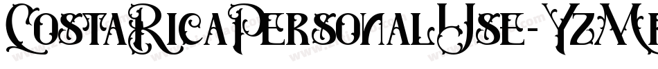 CostaRicaPersonalUse-YzMrj字体转换