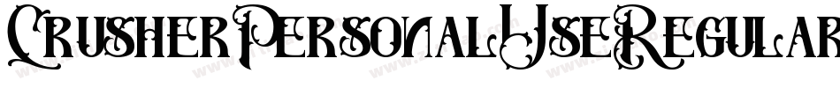 CrusherPersonalUseRegular-MVZlr字体转换