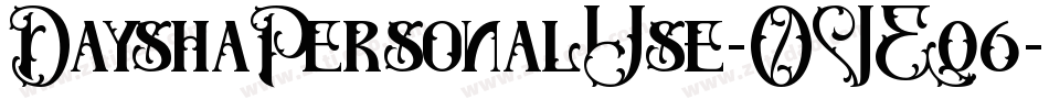 DayshaPersonalUse-OVEq6字体转换