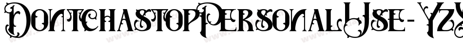 DontchastopPersonalUse-YzX0y字体转换