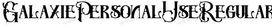 GalaxiePersonalUseRegular-ZVEXZ字体转换