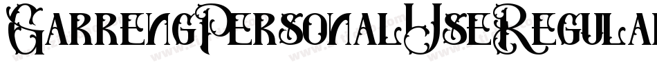 GarrengPersonalUseRegular-0JDd字体转换 GarrengPersonalUseRegular-0JDd字体转换