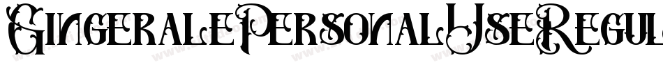 GingeralePersonalUseRegular-x3L5O字体转换
