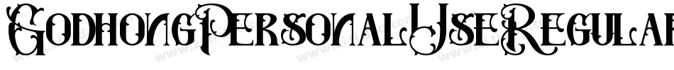 GodhongPersonalUseRegular-d16R字体转换
