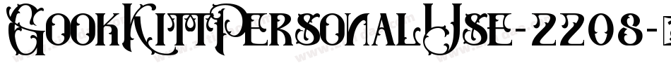 GookKittPersonalUse-2208字体转换
