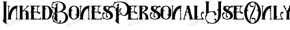 InkedBonesPersonalUseOnly-vmALO字体转换