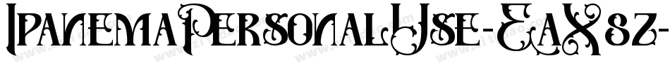 IpanemaPersonalUse-EaX8z字体转换