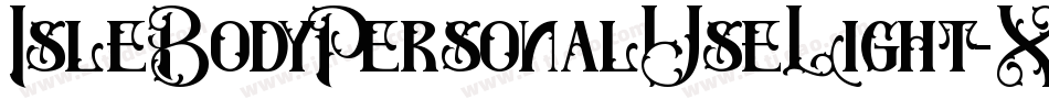 IsleBodyPersonalUseLight-X6wg字体转换 IsleBodyPersonalUseLight-X6wg字体转换