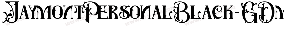 JaymontPersonalBlack-GDmZ字体转换