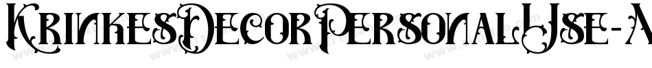 KrinkesDecorPersonalUse-MmpP字体转换 KrinkesDecorPersonalUse-MmpP字体转换