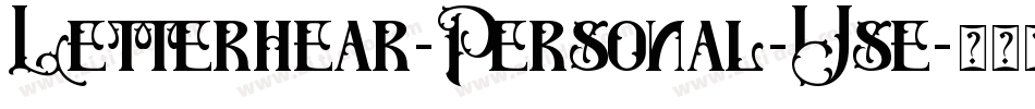 Letterhear-Personal-Use字体转换
