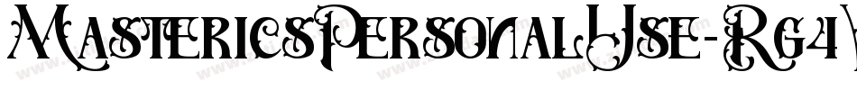 MastericsPersonalUse-Rg4W字体转换
