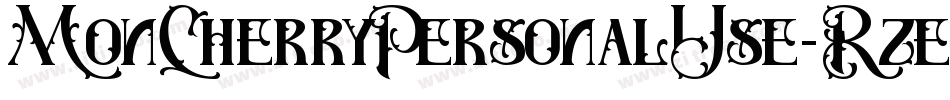 MonCherryPersonalUse-RzeE字体转换