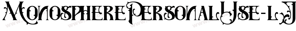 MonospherePersonalUse-lJpD字体转换 MonospherePersonalUse-lJpD字体转换