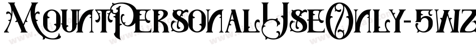 MountPersonalUseOnly-5wzj字体转换