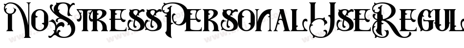 NoStressPersonalUseRegular-zDnG字体转换