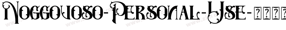 Noggovoso-Personal-Use字体转换