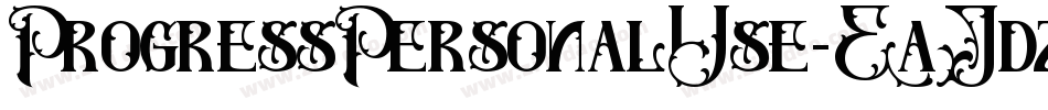 ProgressPersonalUse-EaJdz字体转换