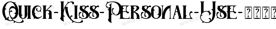 Quick-Kiss-Personal-Use字体转换