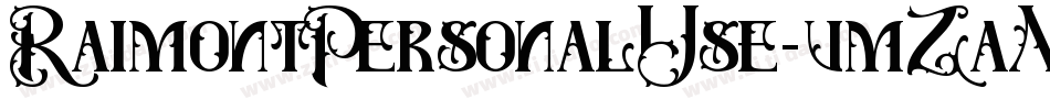 RaimontPersonalUse-vmZaM字体转换
