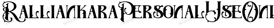 RalliankaraPersonalUseOnly-3v4L字体转换 RalliankaraPersonalUseOnly-3v4L字体转换
