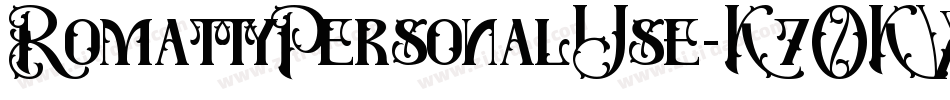RomattyPersonalUse-K7OKW字体转换