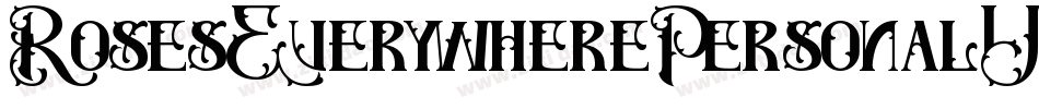 RosesEverywherePersonalUse-Eapze字体转换