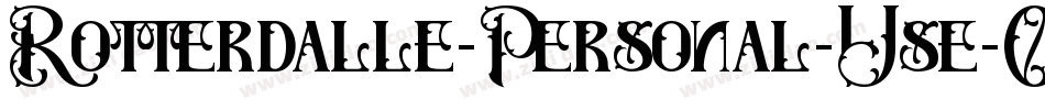 Rotterdalle-Personal-Use-Only-2字体转换