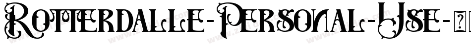 Rotterdalle-Personal-Use字体转换