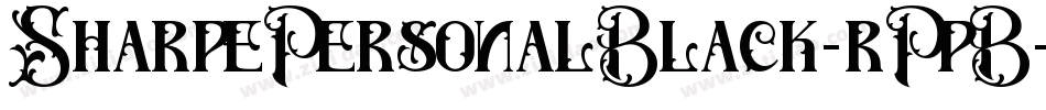 SharpePersonalBlack-rPpB字体转换 SharpePersonalBlack-rPpB字体转换