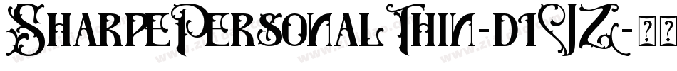 SharpePersonalThin-d1VZ字体转换 SharpePersonalThin-d1VZ字体转换