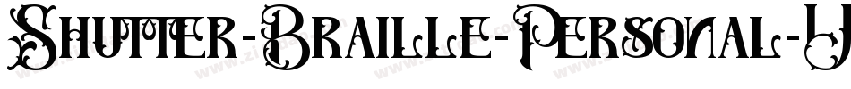 Shutter-Braille-Personal-Use-Only-2字体转换 Shutter-Braille-Personal-Use-Only-2字体转换