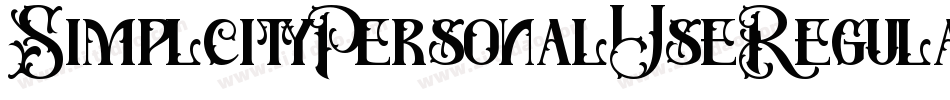 SimplcityPersonalUseRegular-DO0ER字体转换 SimplcityPersonalUseRegular-DO0ER字体转换
