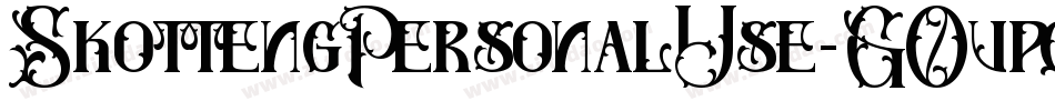 SkottengPersonalUse-GOvpq字体转换