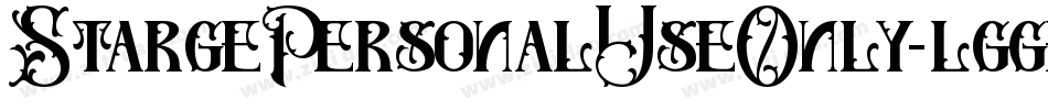 StargePersonalUseOnly-lggeZ字体转换 StargePersonalUseOnly-lggeZ字体转换
