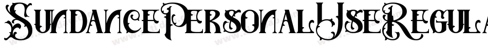 SundancePersonalUseRegular-lgdnX字体转换