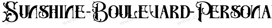 Sunshine-Boulevard-Personal-Use字体转换