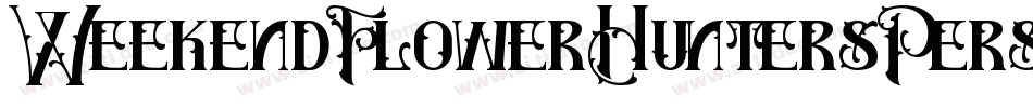 WeekendFlowerHuntersPersonalUse-Gw7a字体转换