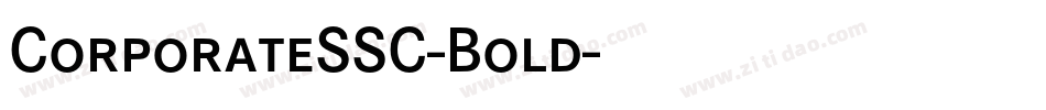 CorporateSSC-Bold字体转换