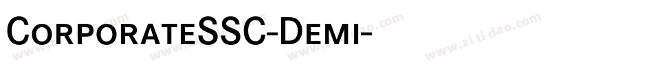 CorporateSSC-Demi字体转换