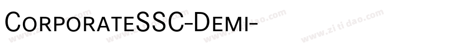 CorporateSSC-Demi字体转换