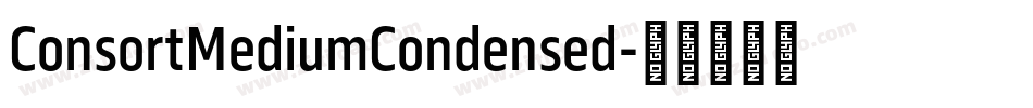 ConsortMediumCondensed字体转换