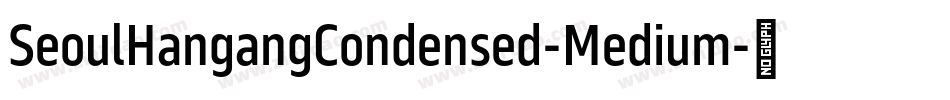 SeoulHangangCondensed-Medium字体转换